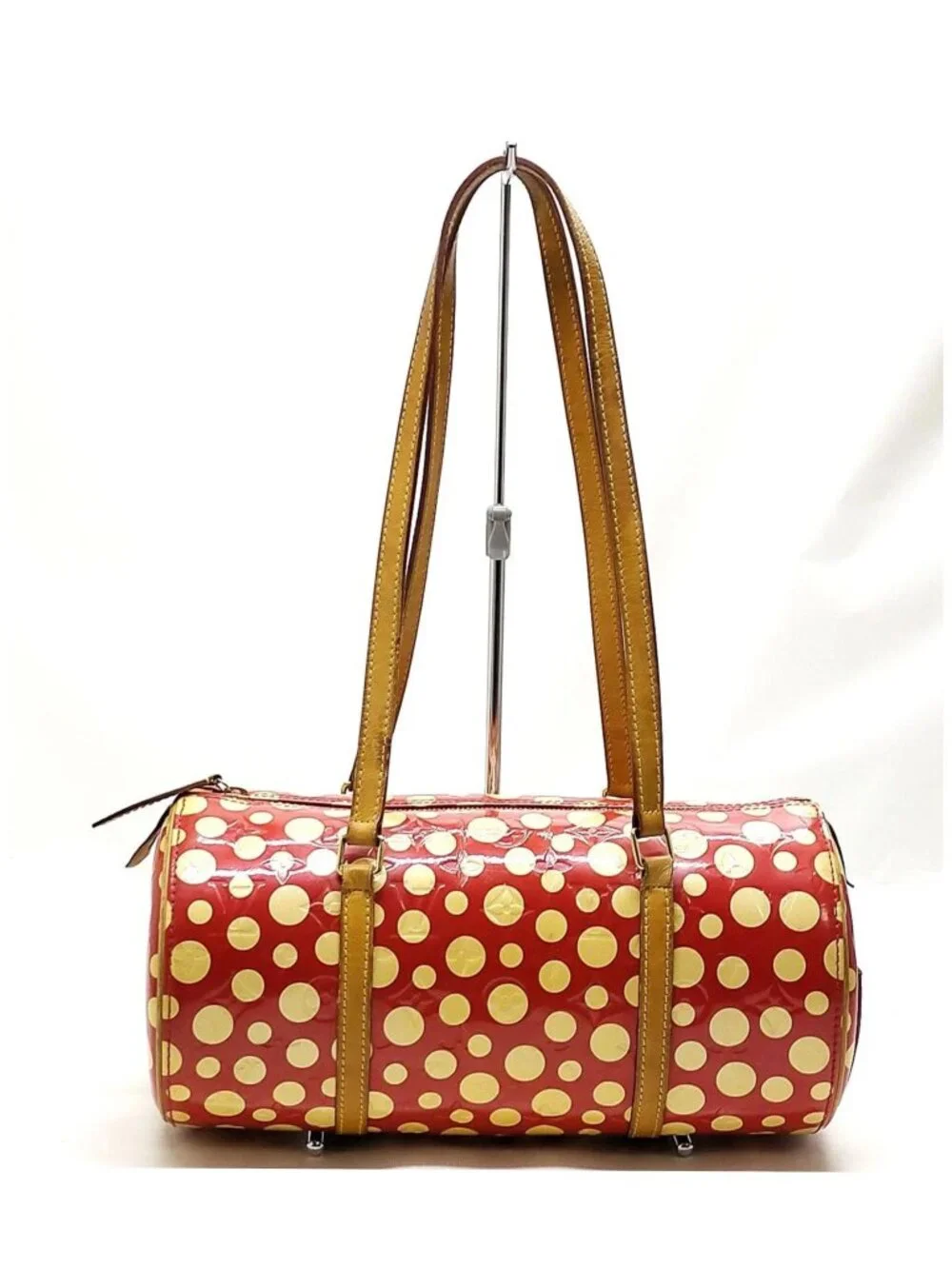 Authentic Louis Vuitton x Yayoi Kusama Papillon Monogram Dots Red Shoulder Bag